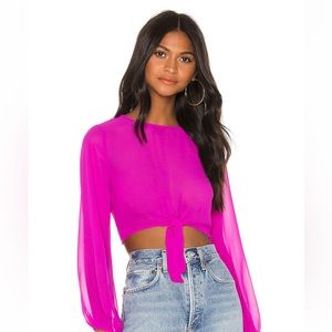 Superdown Jemma Tiefront Shirt from Revolve NWT